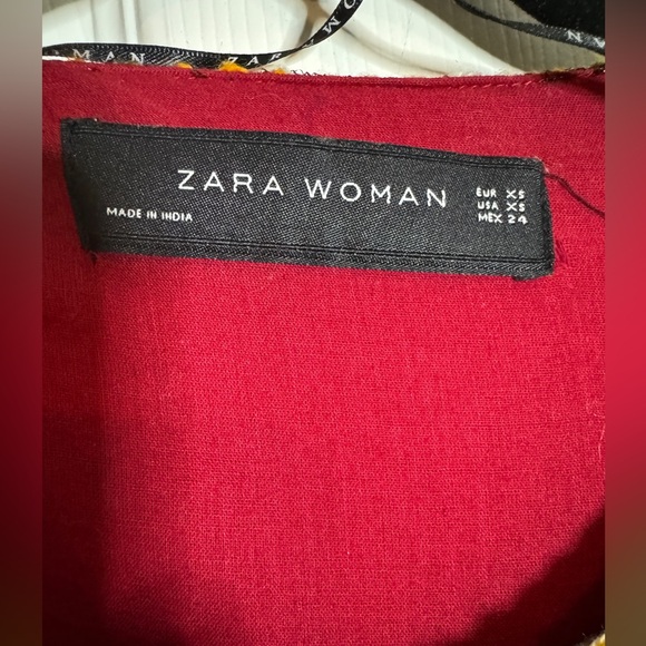 🌺 ZARA Embroidered Velvet Boho Top - Picture 13 of 15